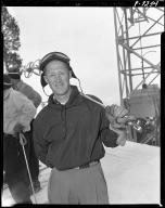 Barney McLean and others at the Harriman Cup Race, 1948.