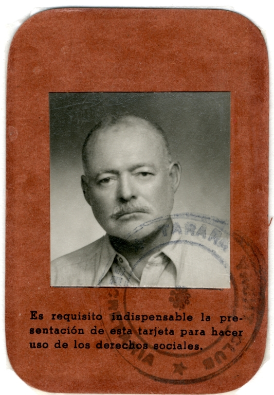 Cuban ID Card, Ernest Hemingway