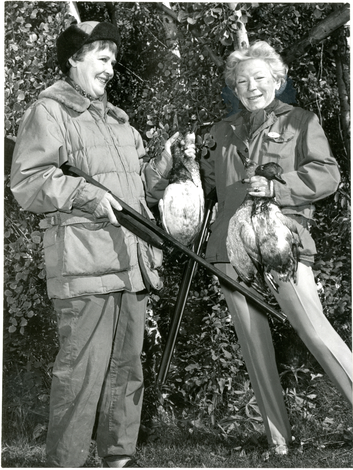 Mary and Friend Hunting Ducks